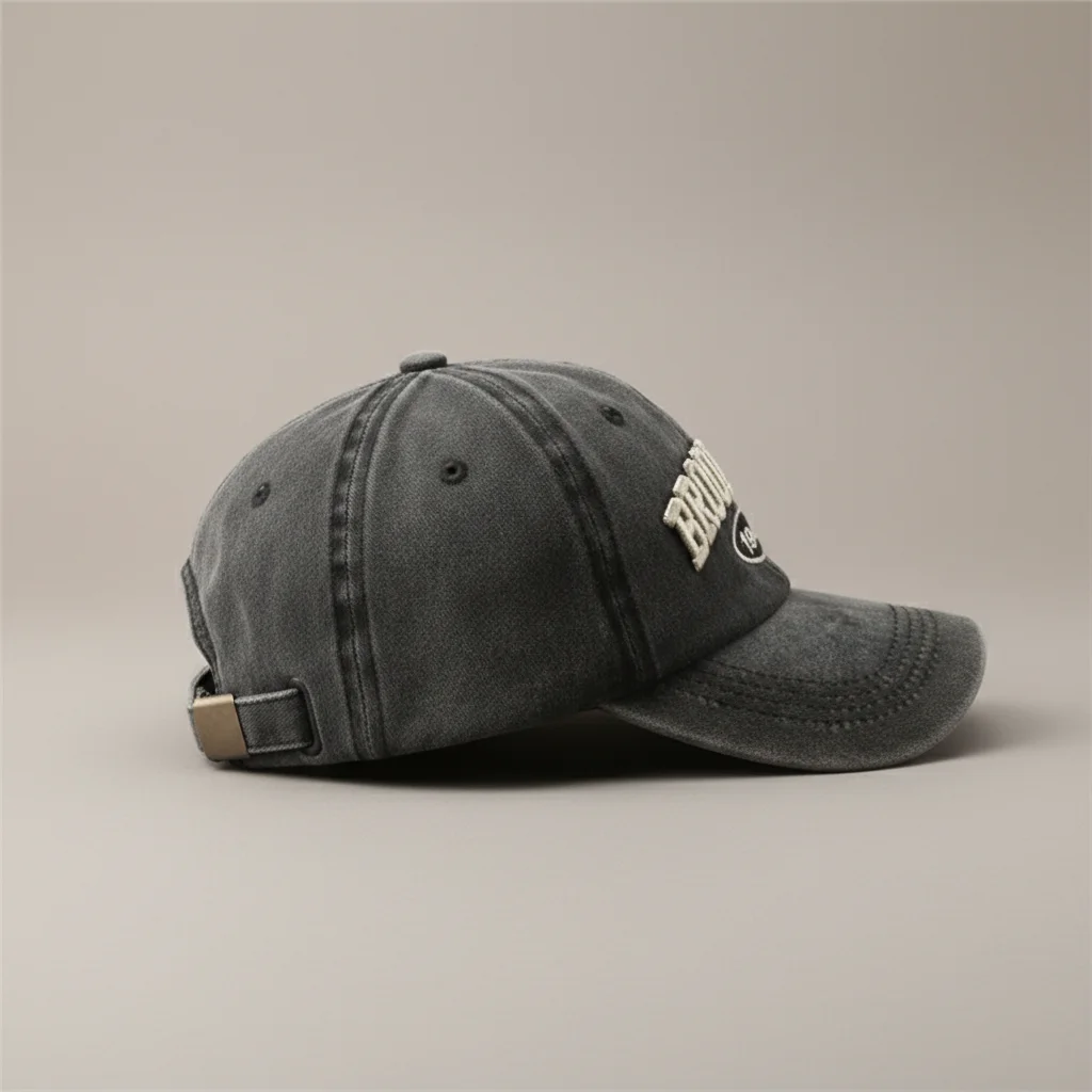 casquette vintage coton look usé quotidien - Vue 2 - casquette vintage