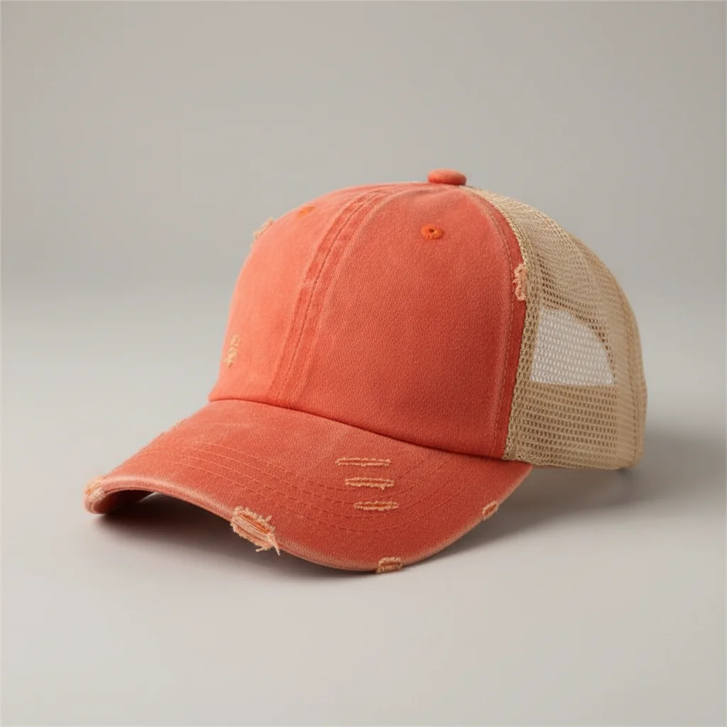casquette vintage coton queue de cheval femme - Vue 10 - casquette vintage