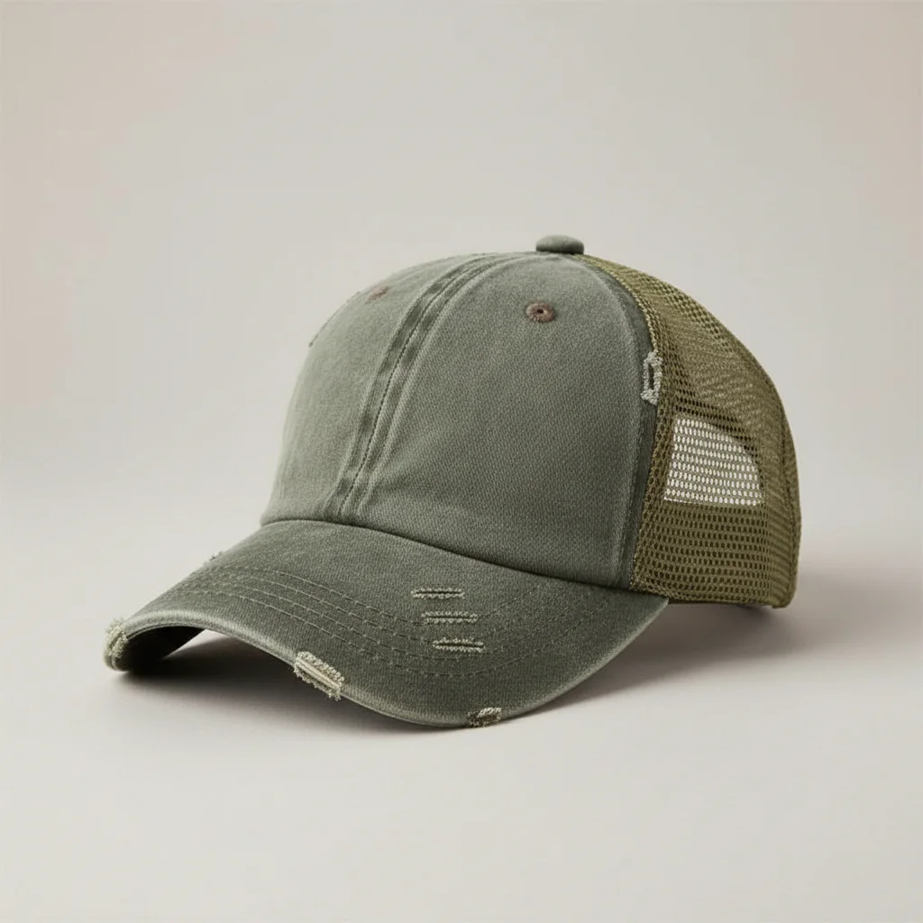 casquette vintage coton queue de cheval femme - Vue 11 - casquette vintage