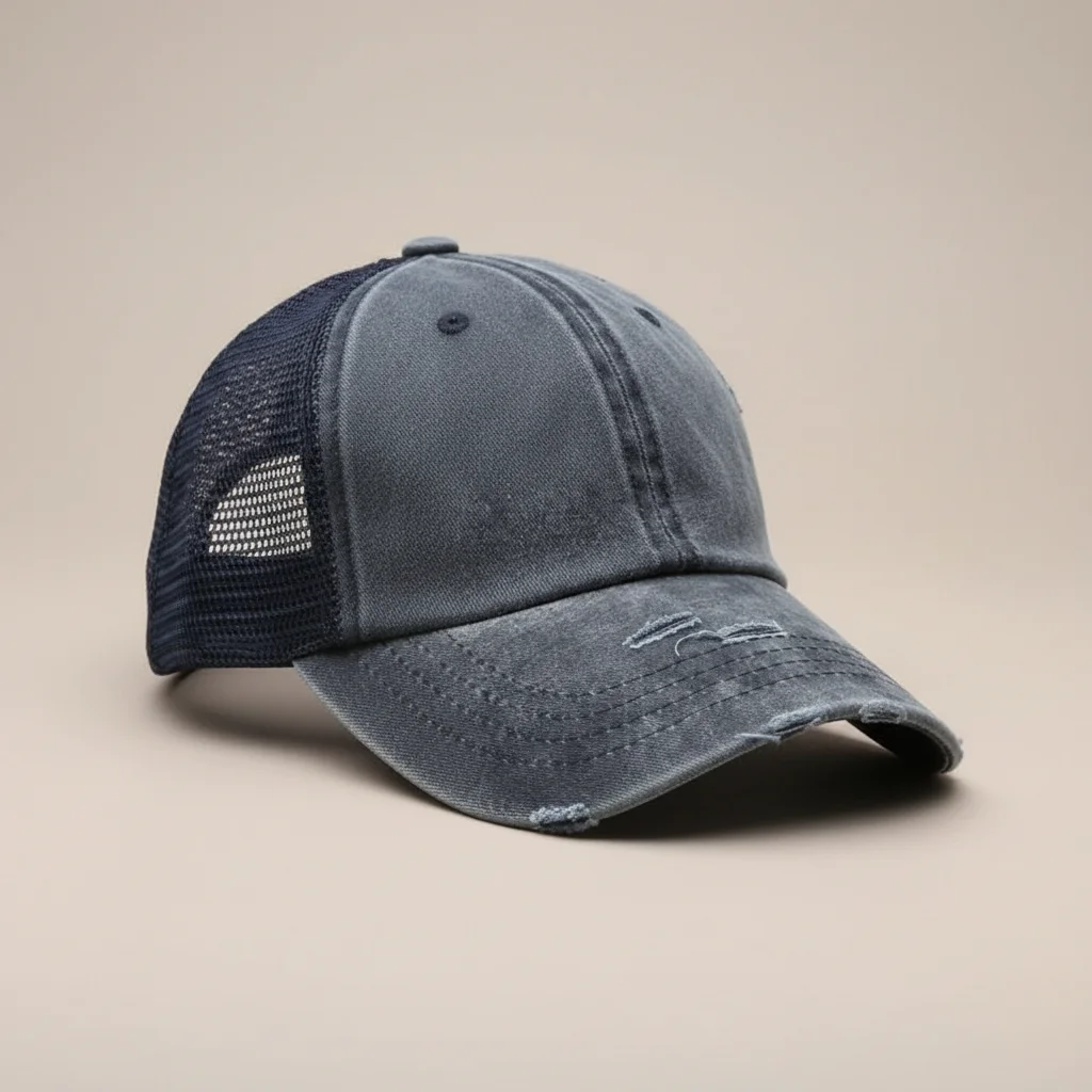 casquette vintage coton queue de cheval femme - Vue 2 - casquette vintage