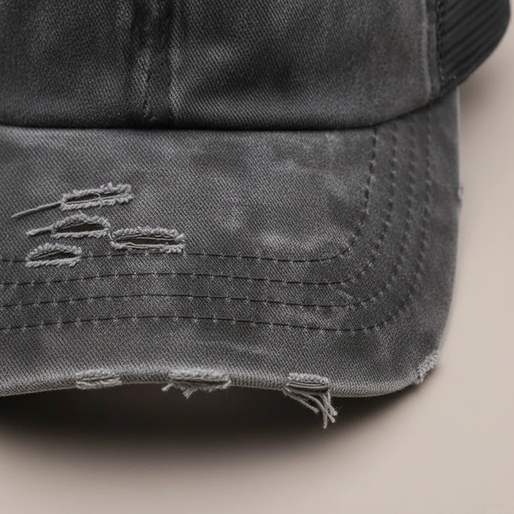 casquette vintage coton queue de cheval femme - Vue 4 - casquette vintage