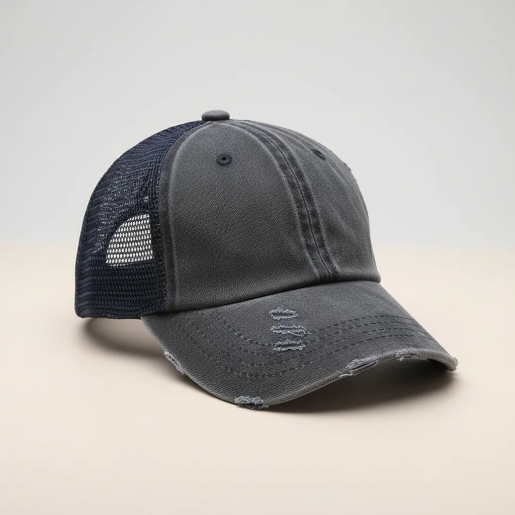 casquette vintage coton queue de cheval femme - Vue 5 - casquette vintage