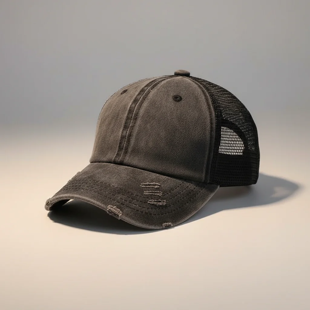 casquette vintage coton queue de cheval femme - Vue 6 - casquette vintage