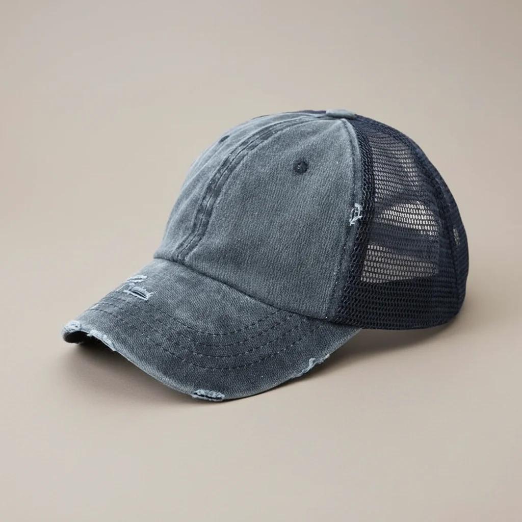 casquette vintage coton queue de cheval femme - Vue 7 - casquette vintage