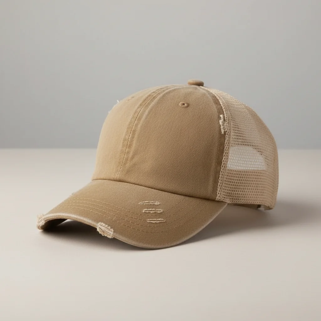 casquette vintage coton queue de cheval femme - Vue 8 - casquette vintage