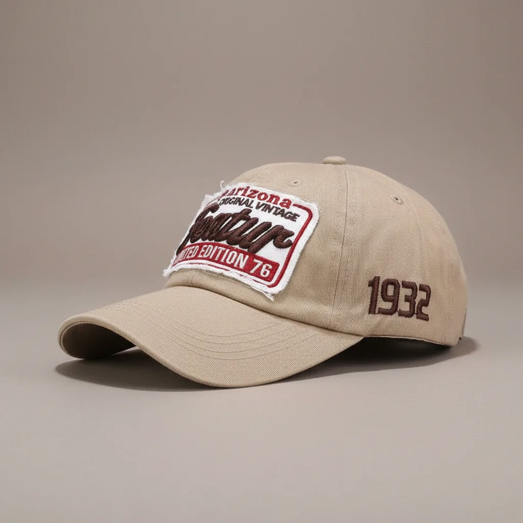 casquette vintage coton style arizona - Vue 1 - casquette vintage