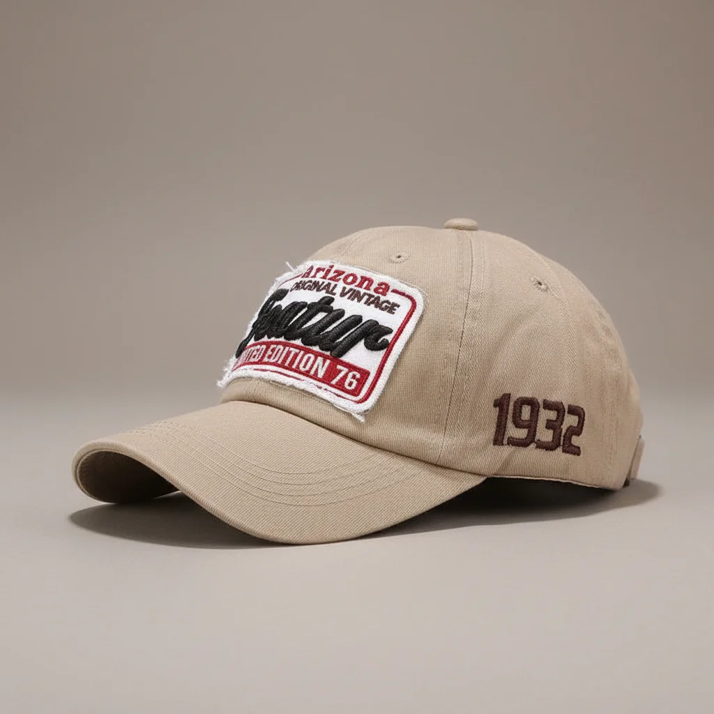 casquette vintage coton style arizona - Vue 2 - casquette vintage
