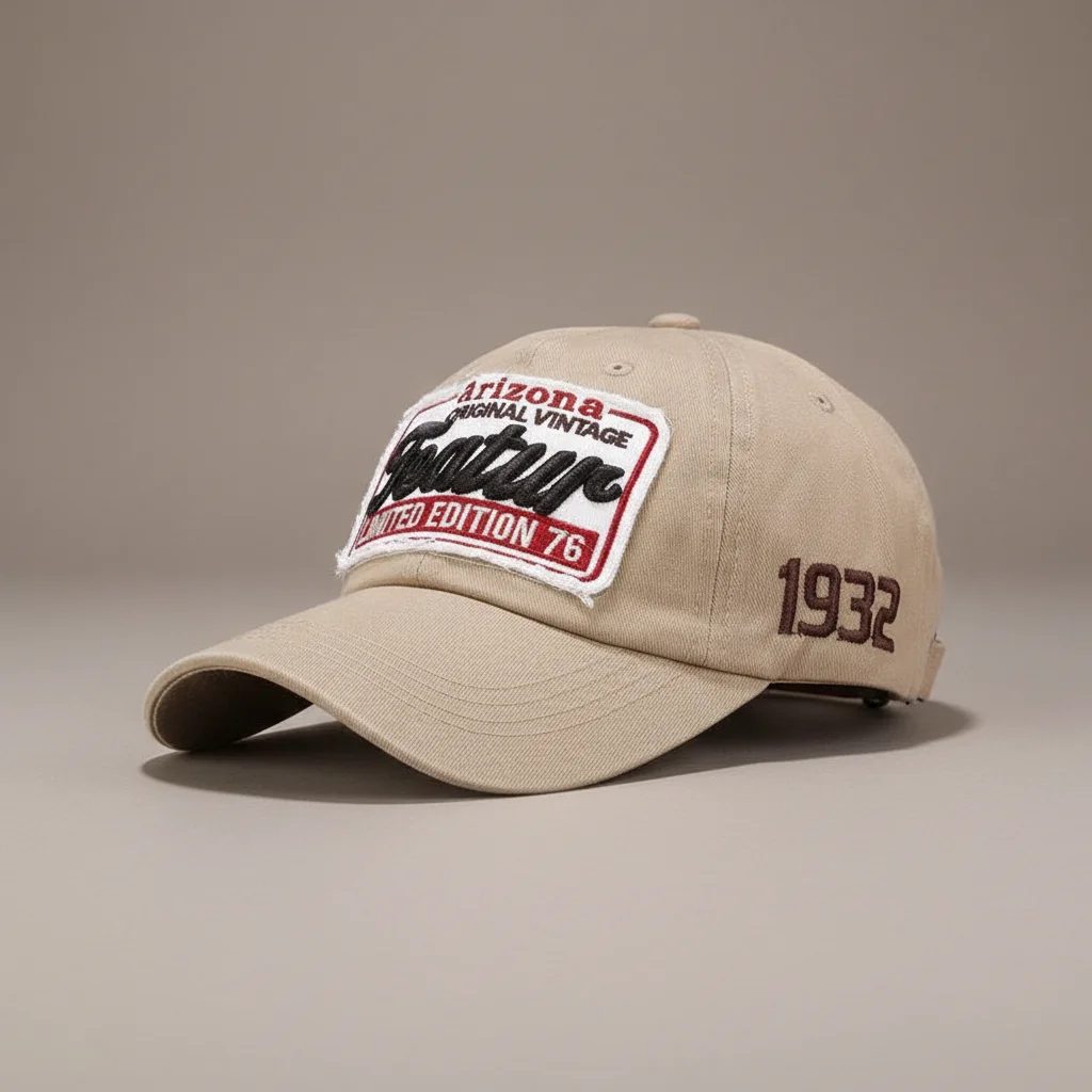 casquette vintage coton style arizona - Vue 4 - casquette vintage