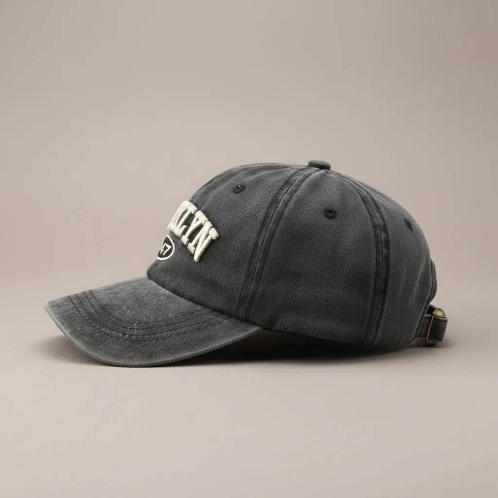 Casquette vintage coton style baseball ajustable - Vue 2 - casquette vintage