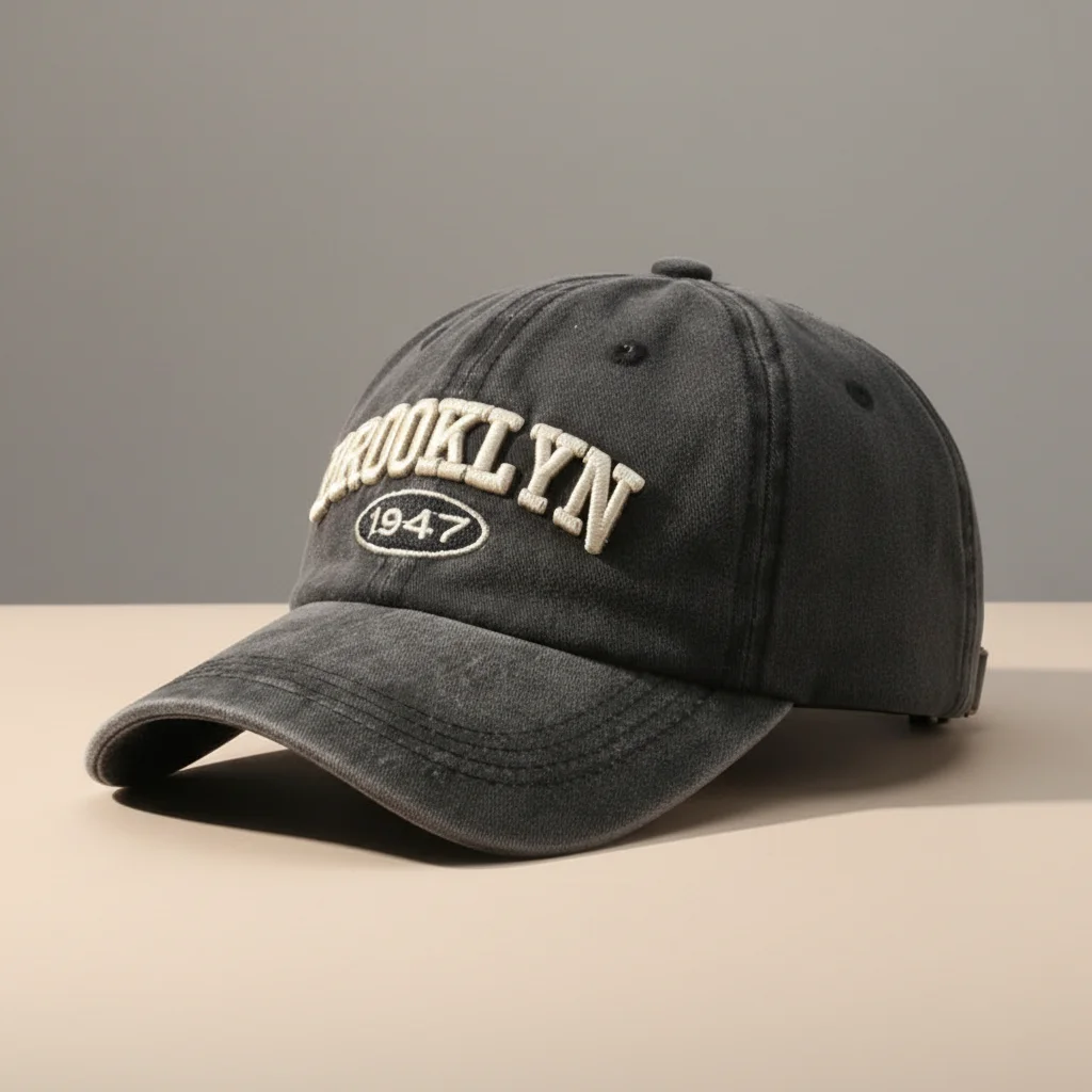 Casquette vintage coton style baseball ajustable - Vue 5 - casquette vintage