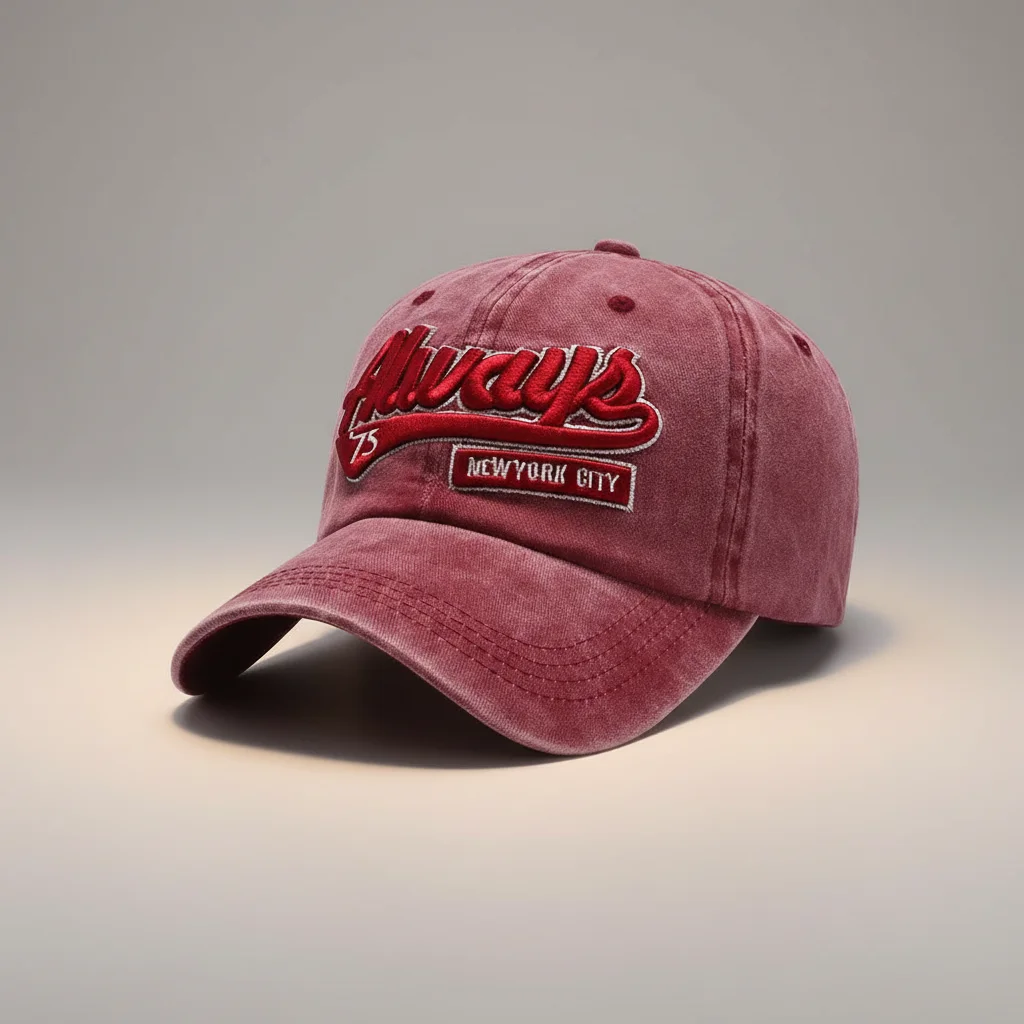 casquette vintage coton style décontracté ajustable - Vue 1 - casquette vintage