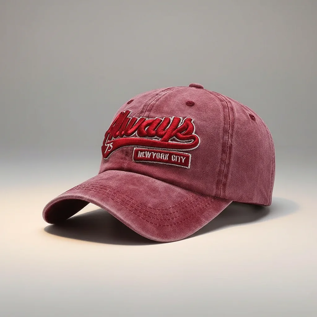 casquette vintage coton style décontracté ajustable - Vue 5 - casquette vintage