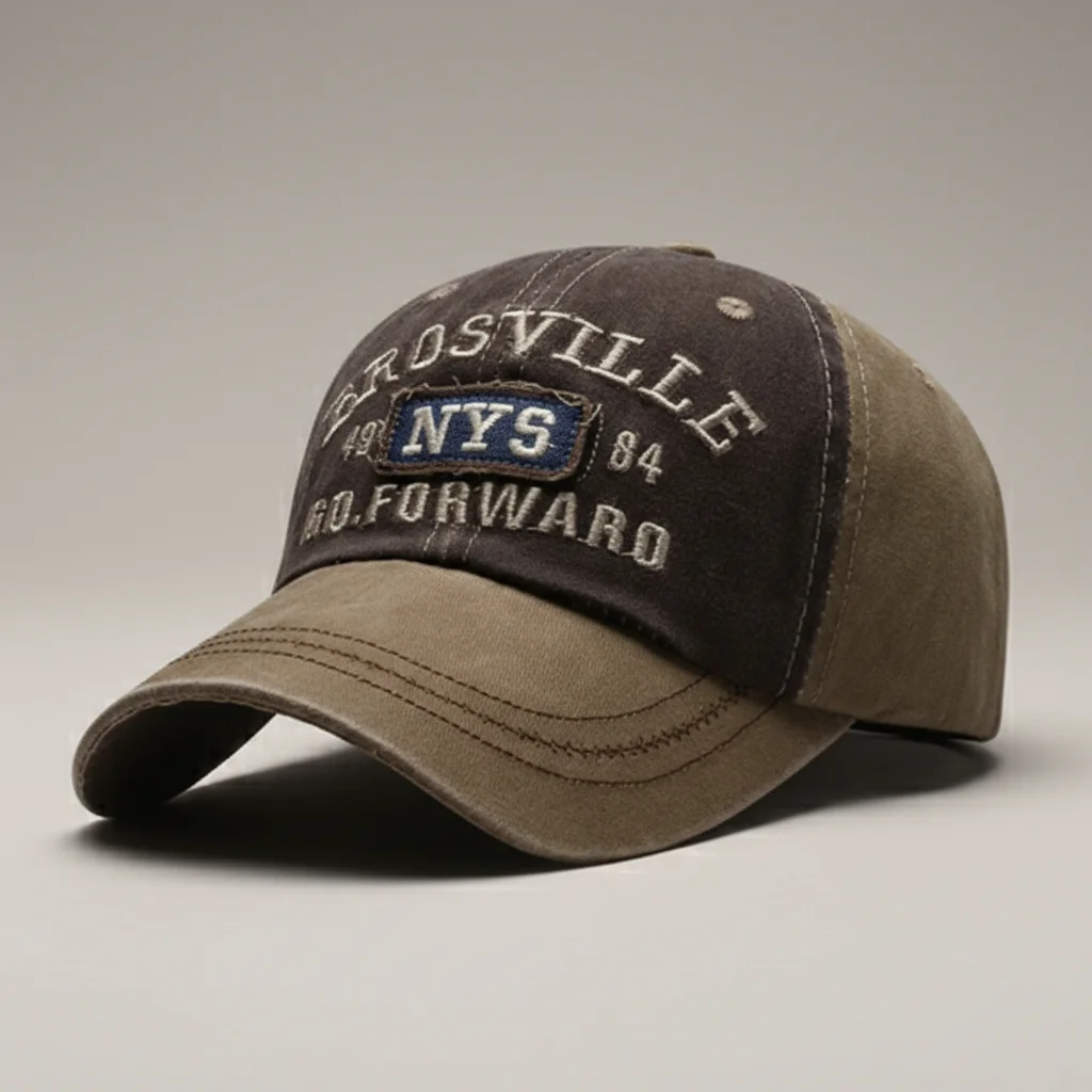 casquette vintage coton style décontracté homme - Vue 3 - casquette vintage