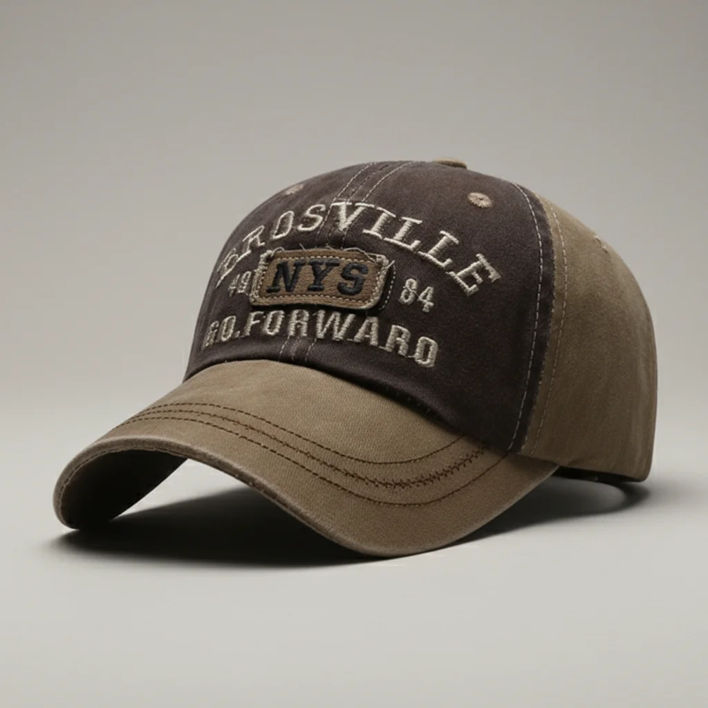 casquette vintage coton style décontracté homme - Vue 5 - casquette vintage