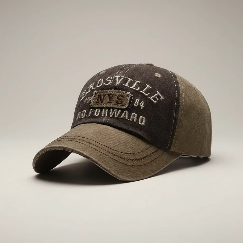 casquette vintage coton style décontracté unisexe - Vue 6 - casquette vintage