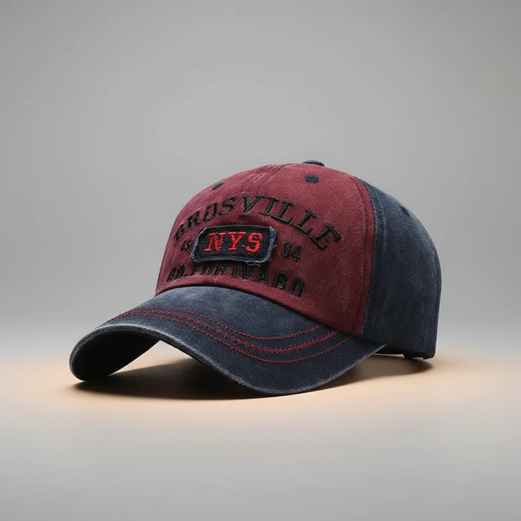 casquette vintage coton style décontracté unisexe - Vue 8 - casquette vintage