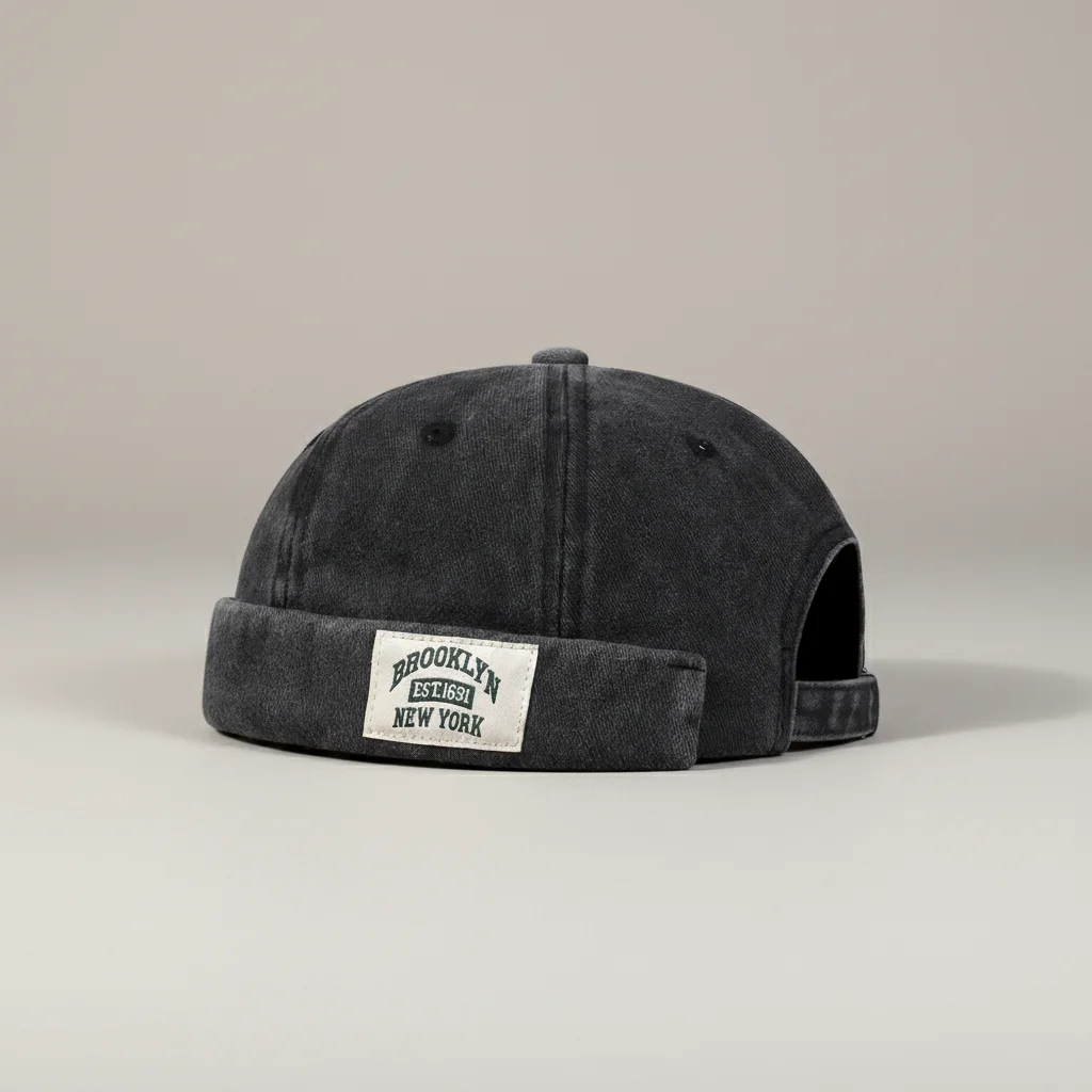 casquette vintage coton style docker - Vue 12 - casquette vintage