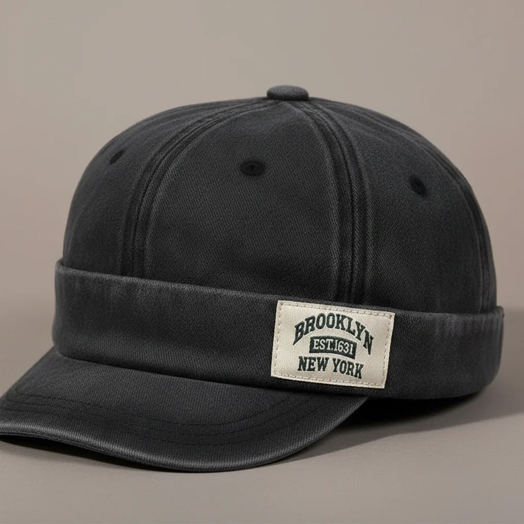 casquette vintage coton style docker - Vue 4 - casquette vintage