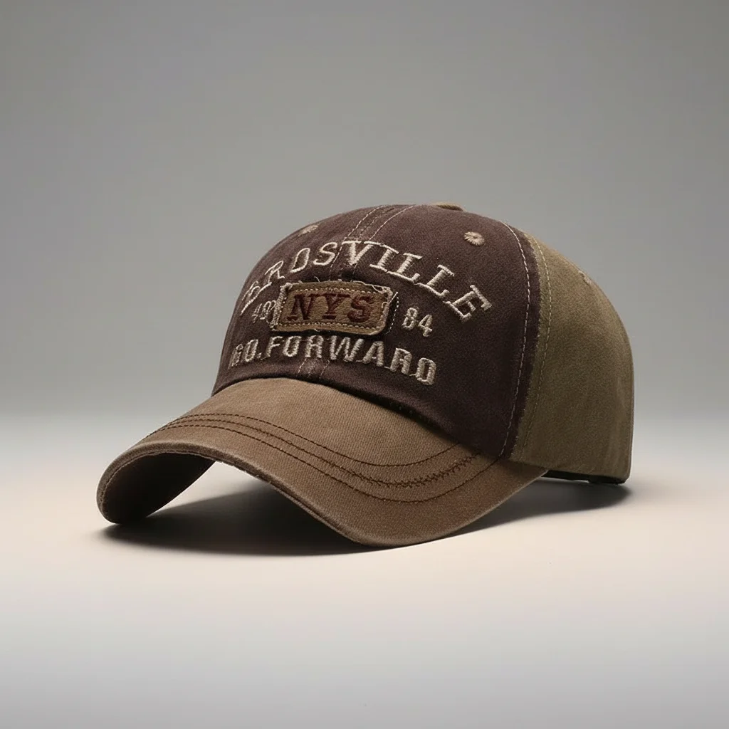 casquette vintage coton style rétro ajustable - Vue 6 - casquette vintage