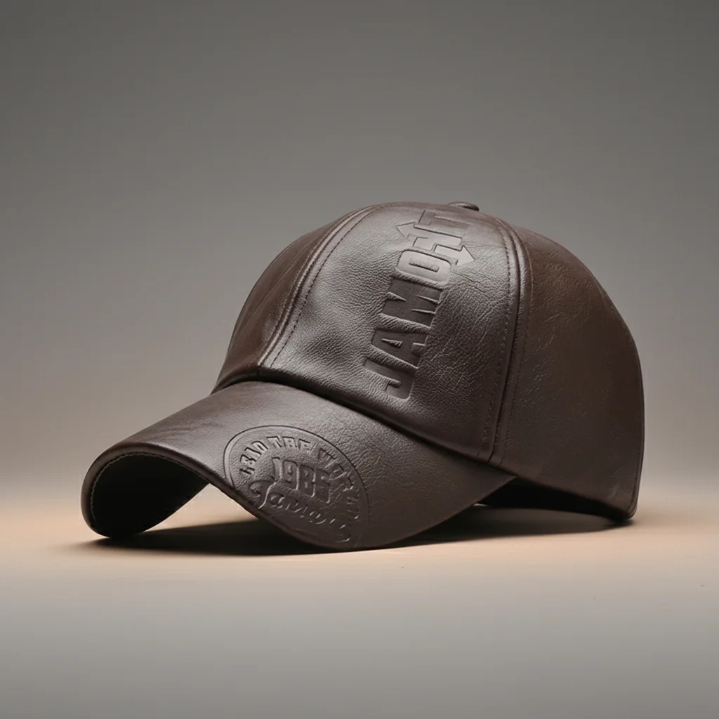casquette vintage cuir souple ajustable - Vue 1 - casquette vintage