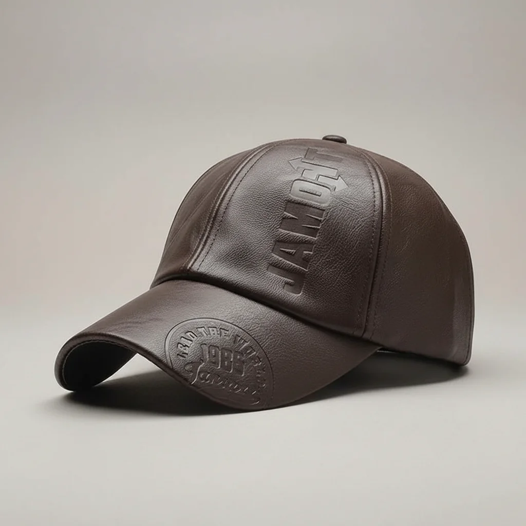 casquette vintage cuir souple quotidien - Vue 3 - casquette vintage