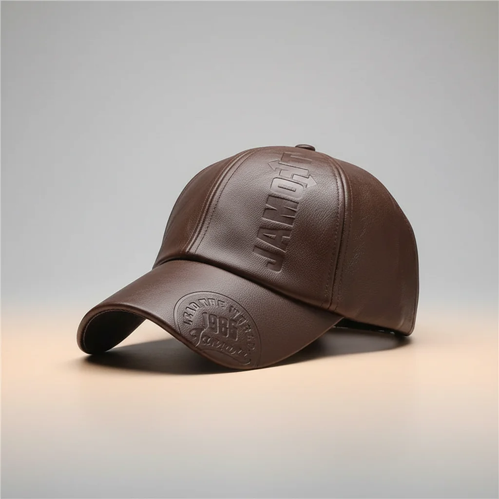 casquette vintage cuir souple quotidien - Vue 5 - casquette vintage