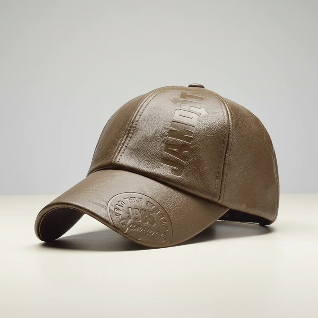 casquette vintage cuir souple quotidien - Vue 6 - casquette vintage
