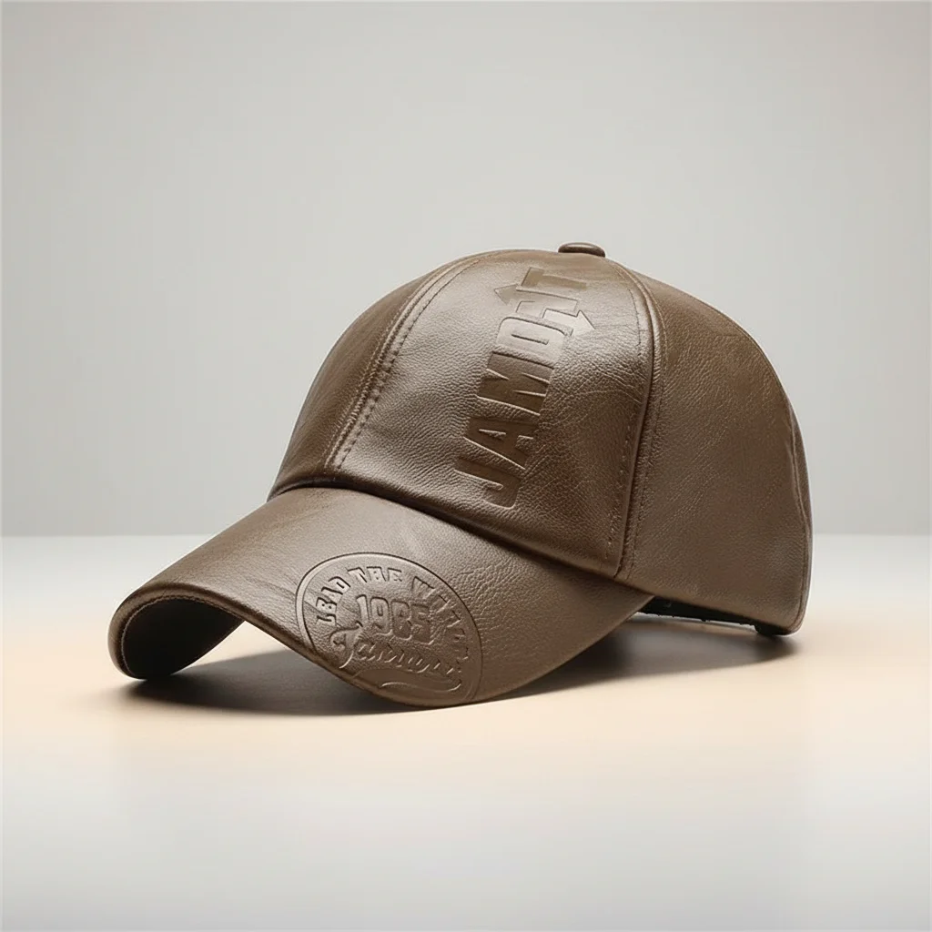 casquette vintage cuir souple quotidien - Vue 8 - casquette vintage