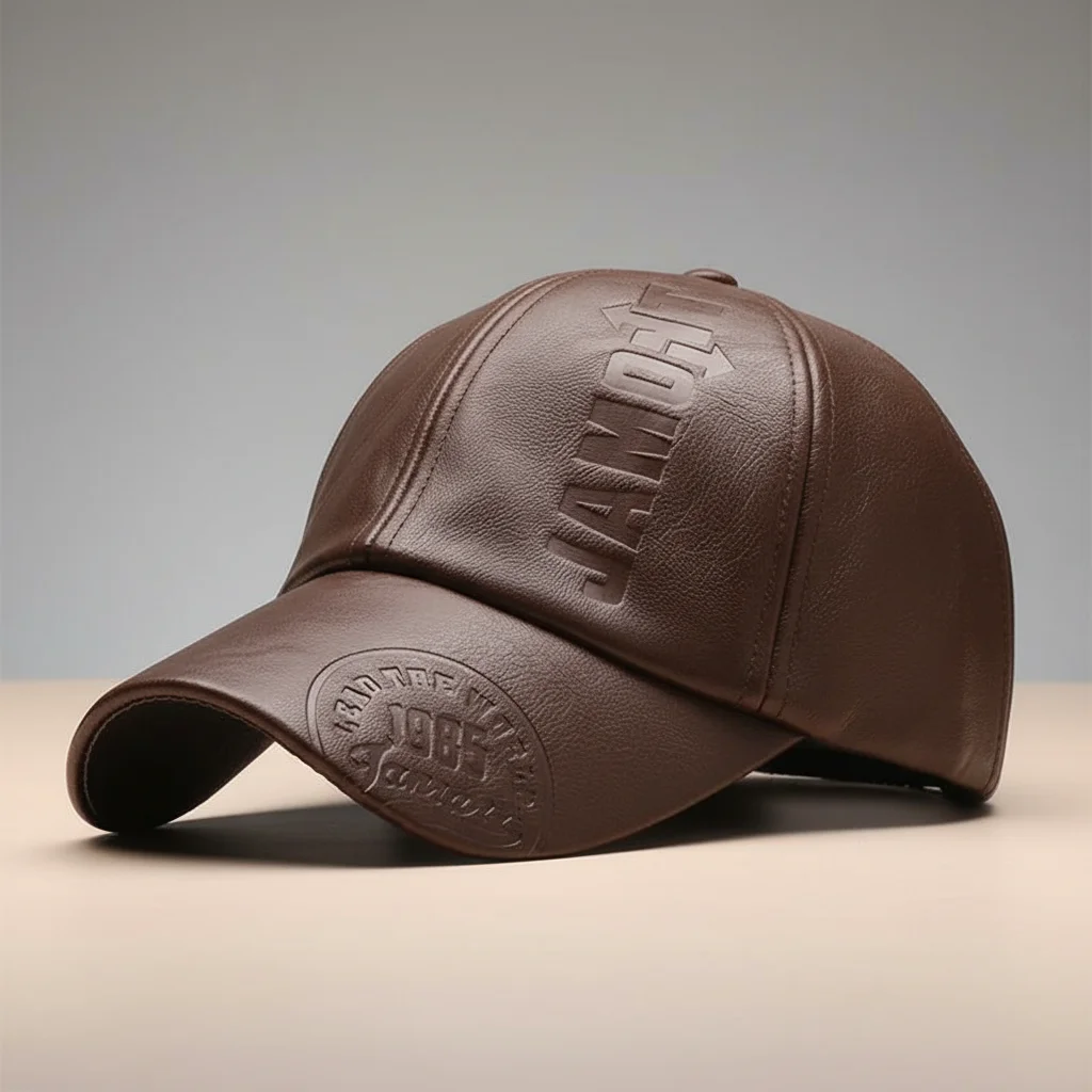 casquette vintage cuir souple quotidien - Vue 9 - casquette vintage