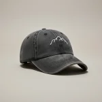 Casquette vintage délavée broderie montagne - Vue 1 - casquette vintage