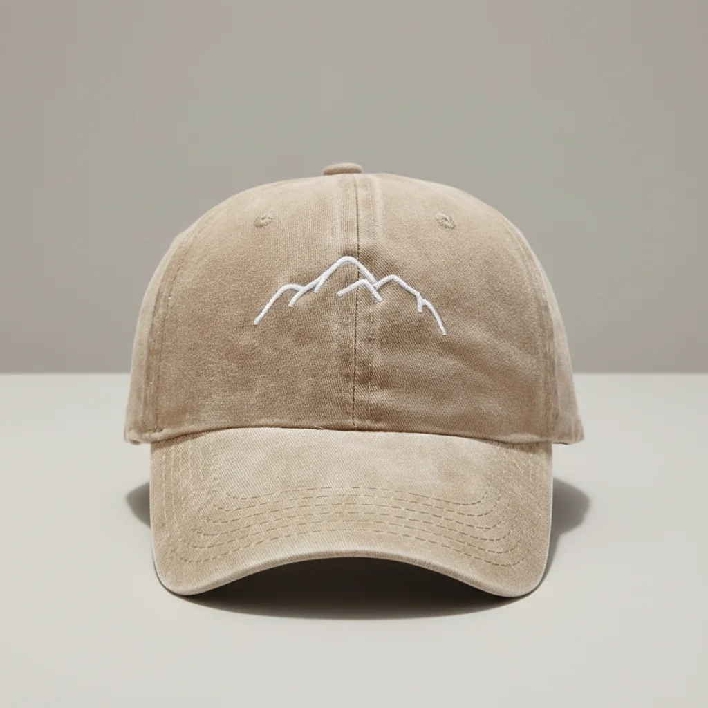 Casquette vintage délavée broderie montagne - Vue 10 - casquette vintage