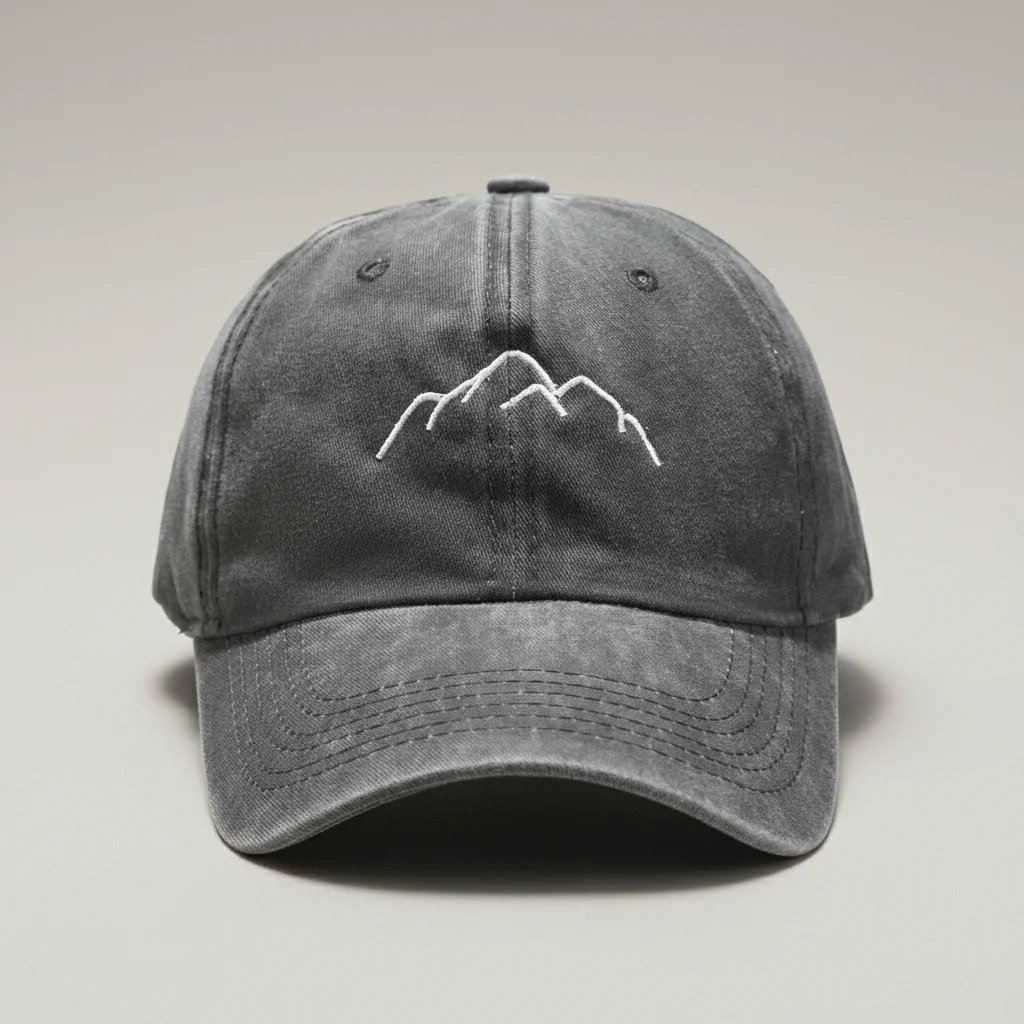 Casquette vintage délavée broderie montagne - Vue 13 - casquette vintage