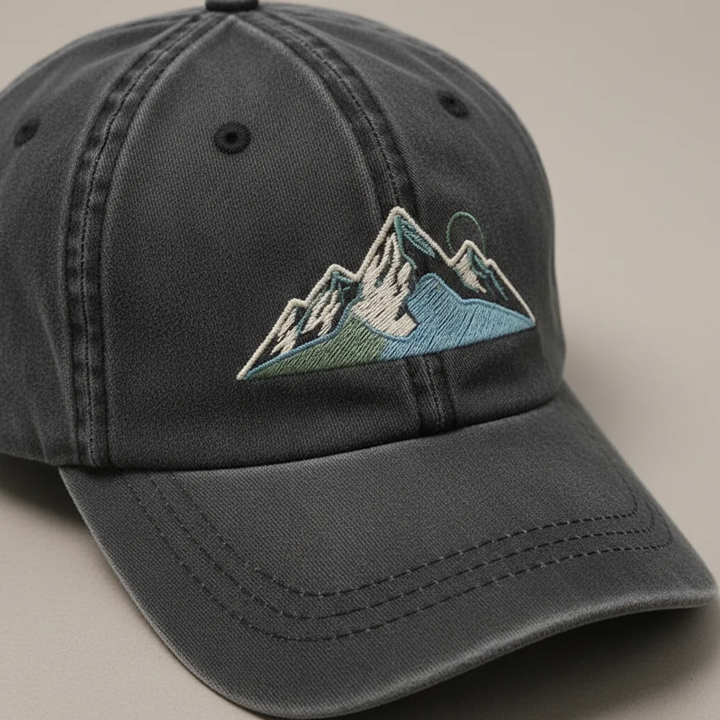 Casquette vintage délavée broderie montagne - Vue 15 - casquette vintage