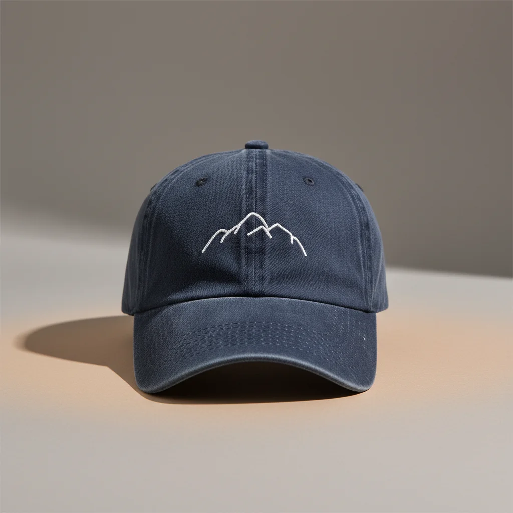 Casquette vintage délavée broderie montagne - Vue 7 - casquette vintage