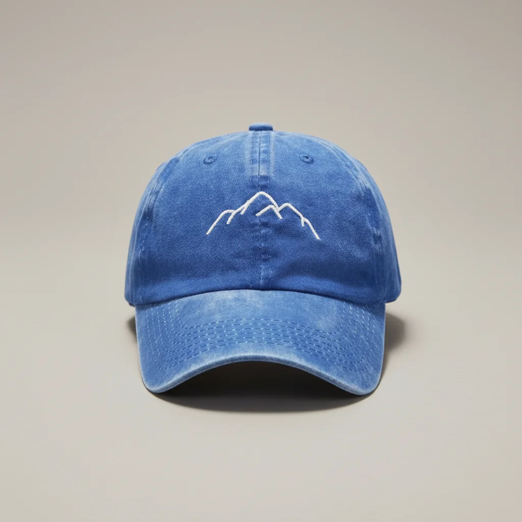 Casquette vintage délavée broderie montagne - Vue 9 - casquette vintage