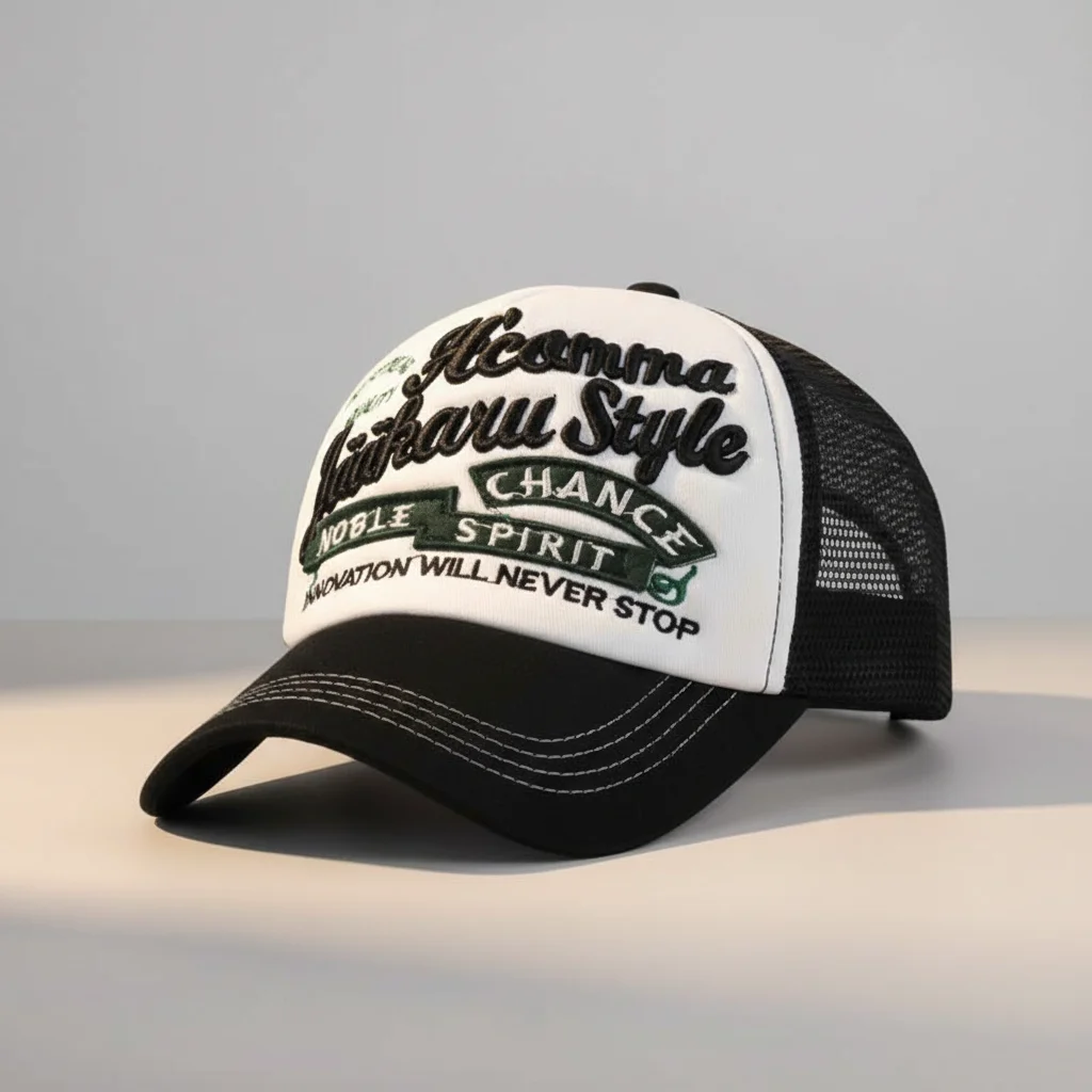 casquette vintage trucker style décontracté - Vue 2 - casquette vintage
