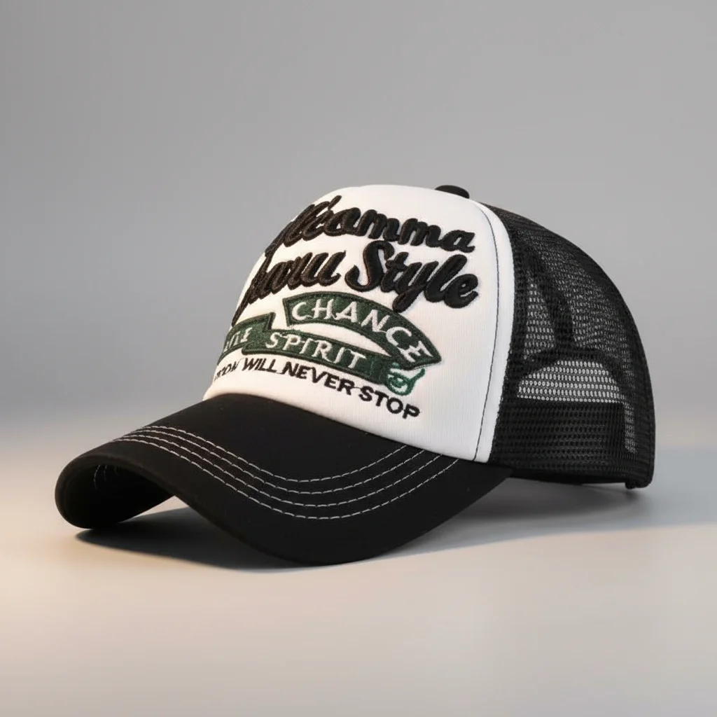 casquette vintage trucker style décontracté - Vue 8 - casquette vintage
