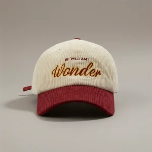 casquette vintage velours brodé moderne - Vue 1 - casquette vintage