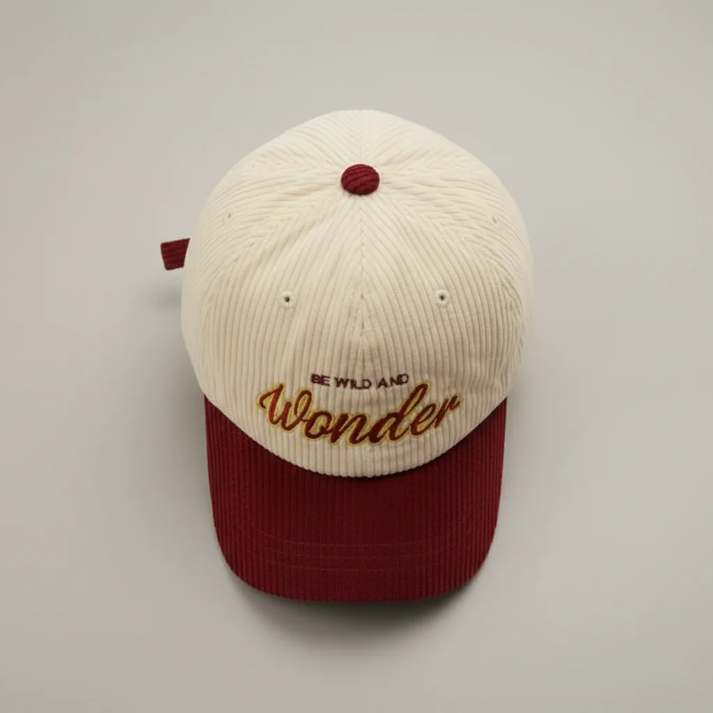 casquette vintage velours brodé moderne - Vue 3 - casquette vintage