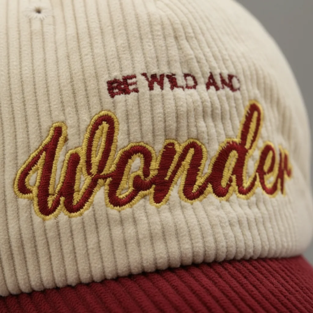 casquette vintage velours brodé moderne - Vue 4 - casquette vintage