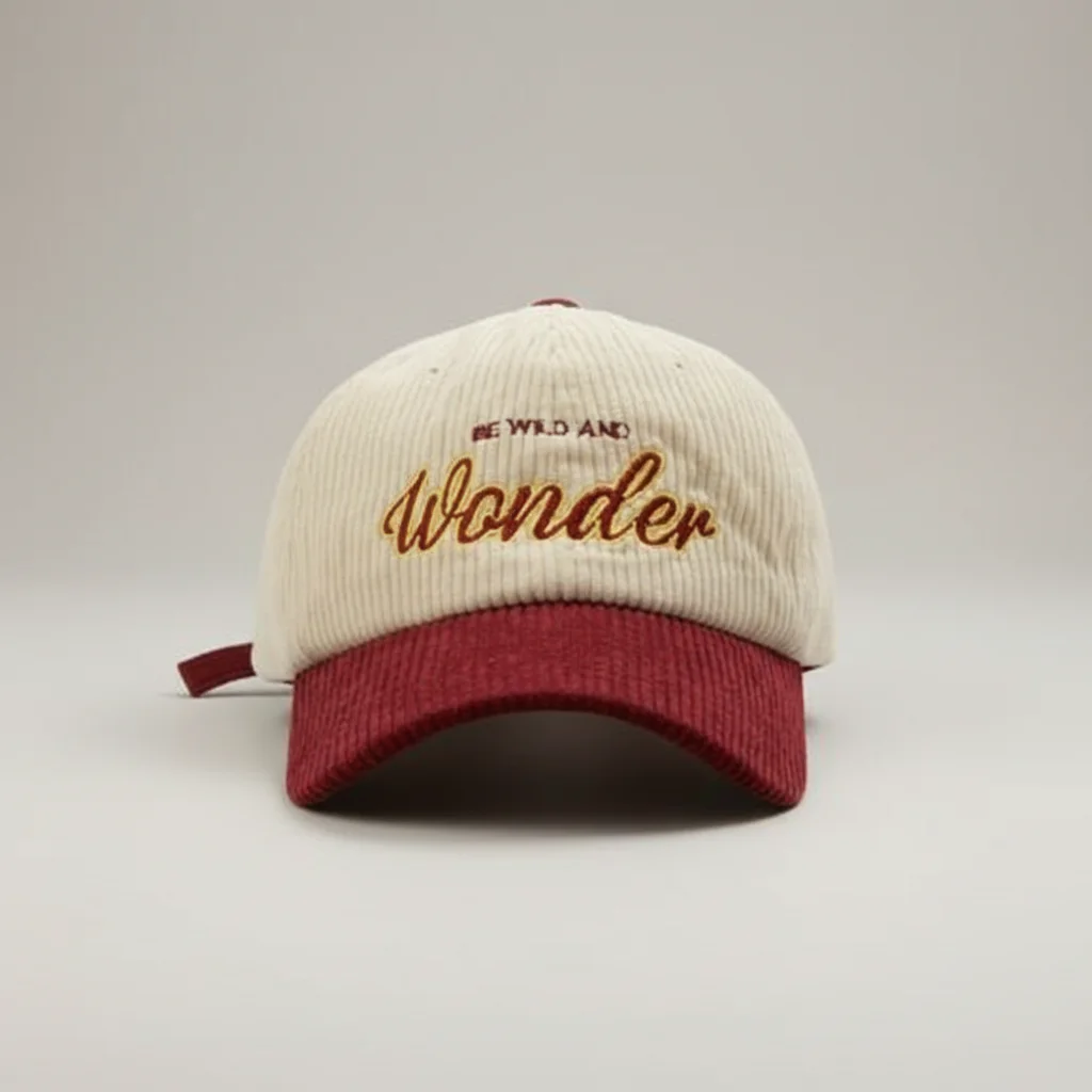 casquette vintage velours brodé moderne - Vue 5 - casquette vintage