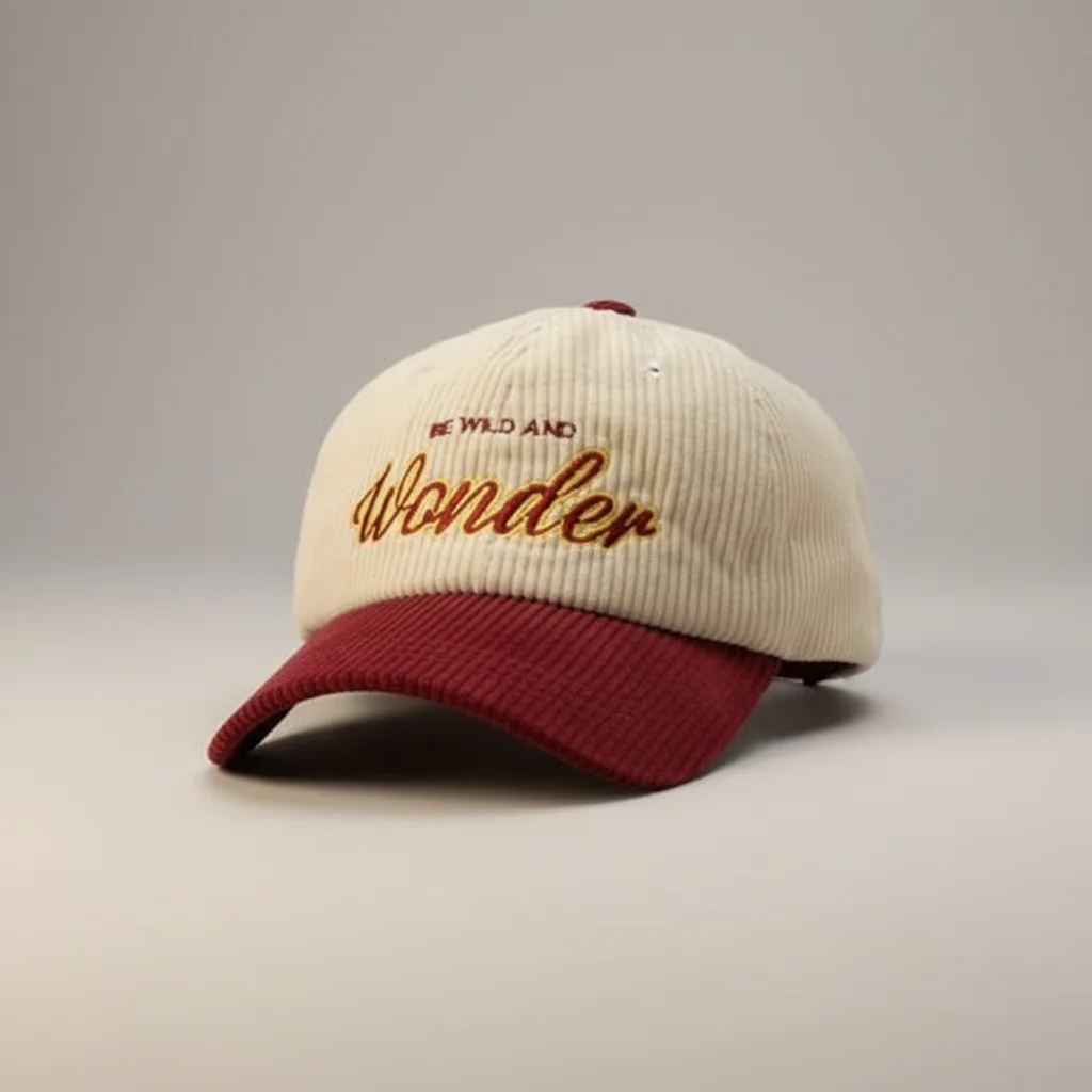 casquette vintage velours brodé moderne - Vue 6 - casquette vintage