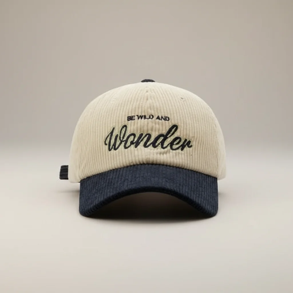 casquette vintage velours brodé moderne - Vue 9 - casquette vintage