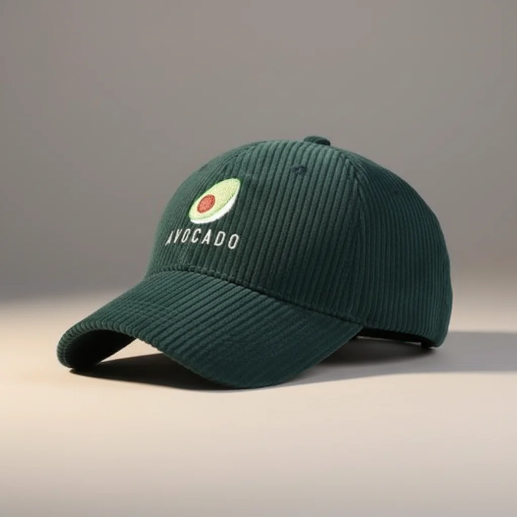casquette vintage velours brodé motif original - Vue 2 - casquette vintage