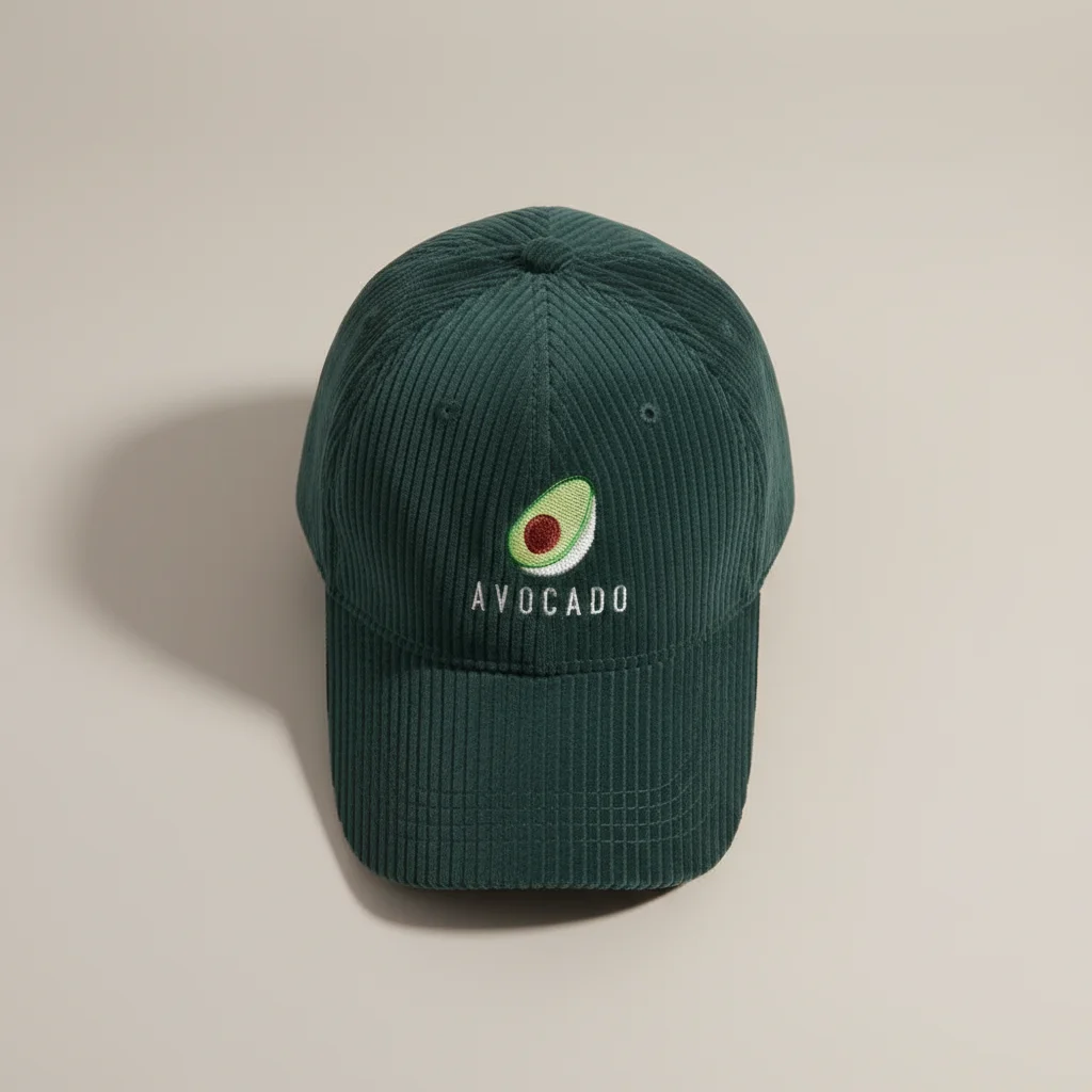 casquette vintage velours brodé motif original - Vue 3 - casquette vintage