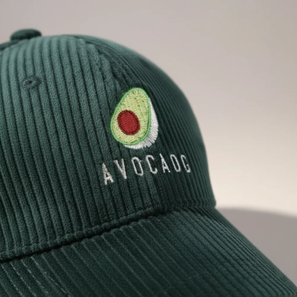 casquette vintage velours brodé motif original - Vue 4 - casquette vintage