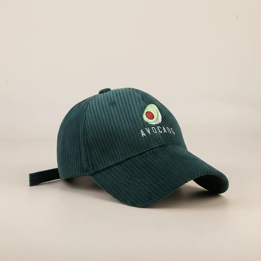 casquette vintage velours brodé motif original - Vue 6 - casquette vintage