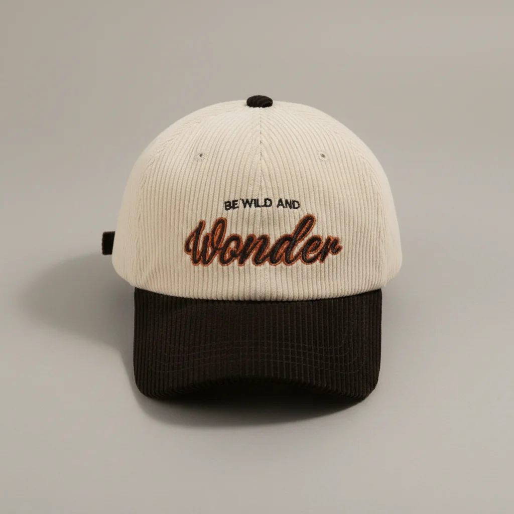 casquette vintage velours brodée ajustable - Vue 3 - casquette vintage