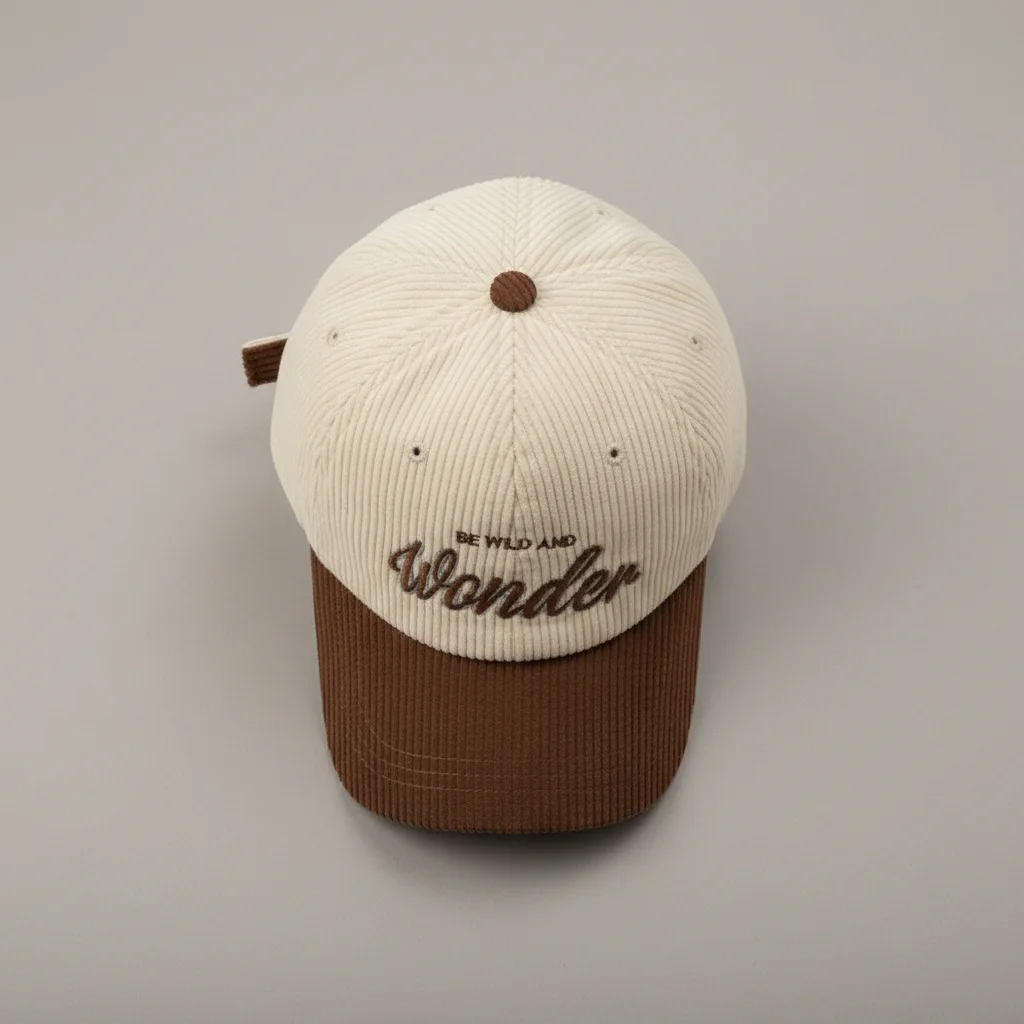 casquette vintage velours brodée ajustable - Vue 3 - casquette vintage