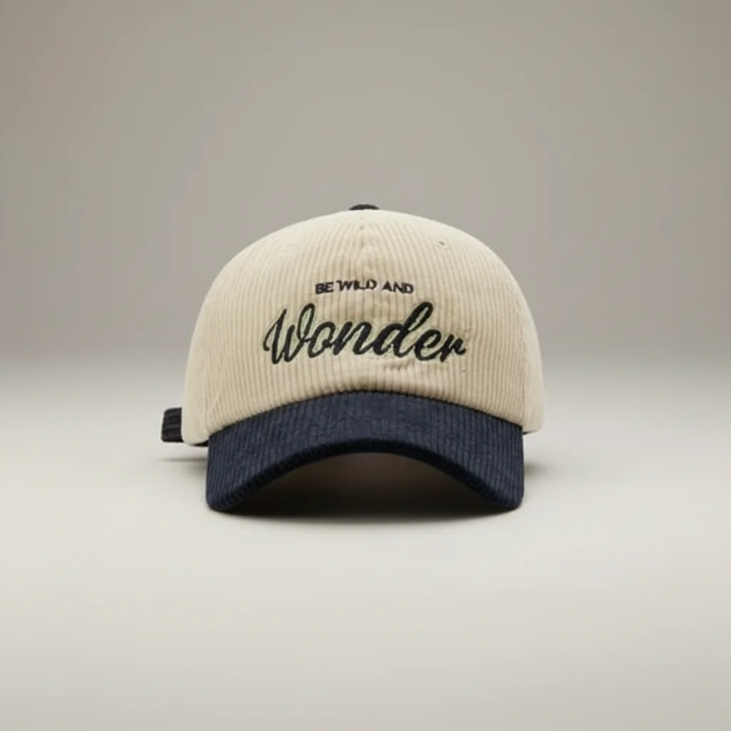 Casquette vintage velours brodée ajustable - Vue 5 - casquette vintage